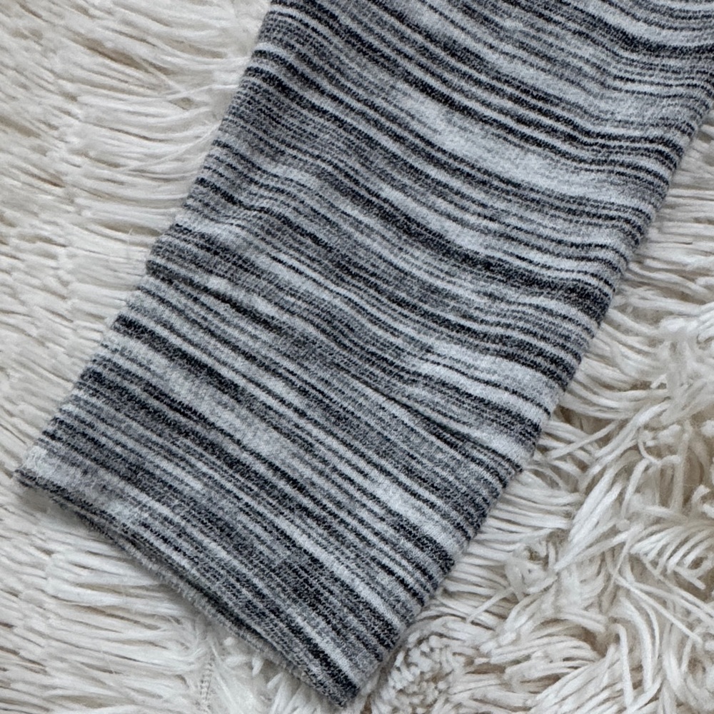 Cherish Striped Henley 💗 Black & Gray - Picture 9 of 14